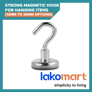 Strong Magnetic Hook for Hanging items in Kitchen, Home, Office, Work, Fridge