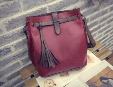 Tassel Bucket Bag