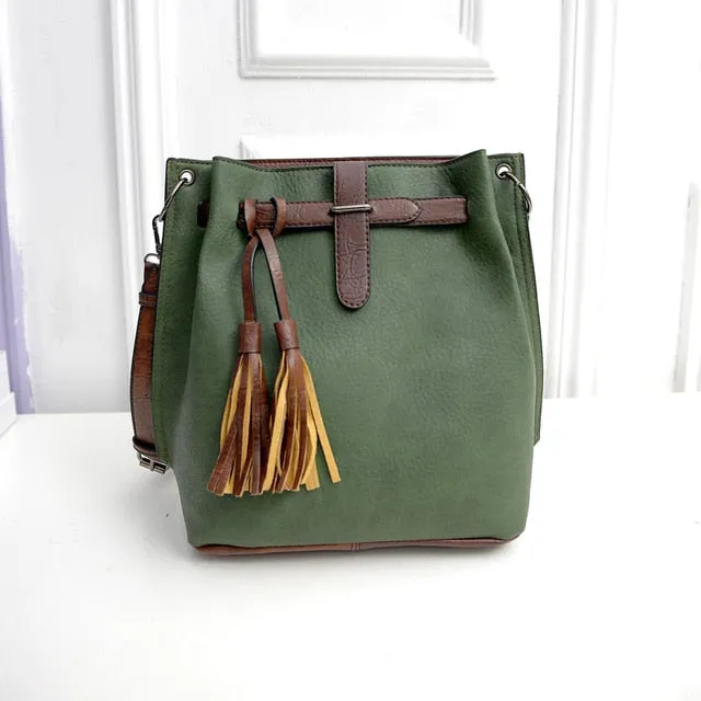 Tassel Bucket Bag