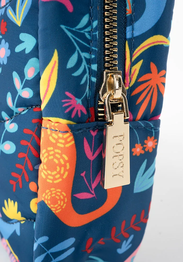 Teal Dinosaur Print Popsy Multi Use Bag