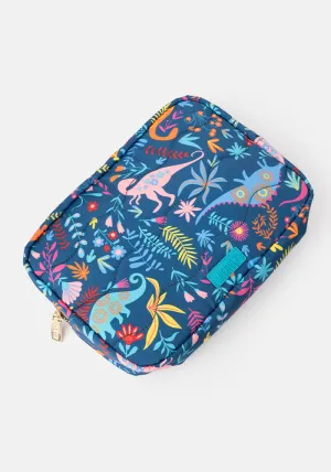 Teal Dinosaur Print Popsy Multi Use Bag