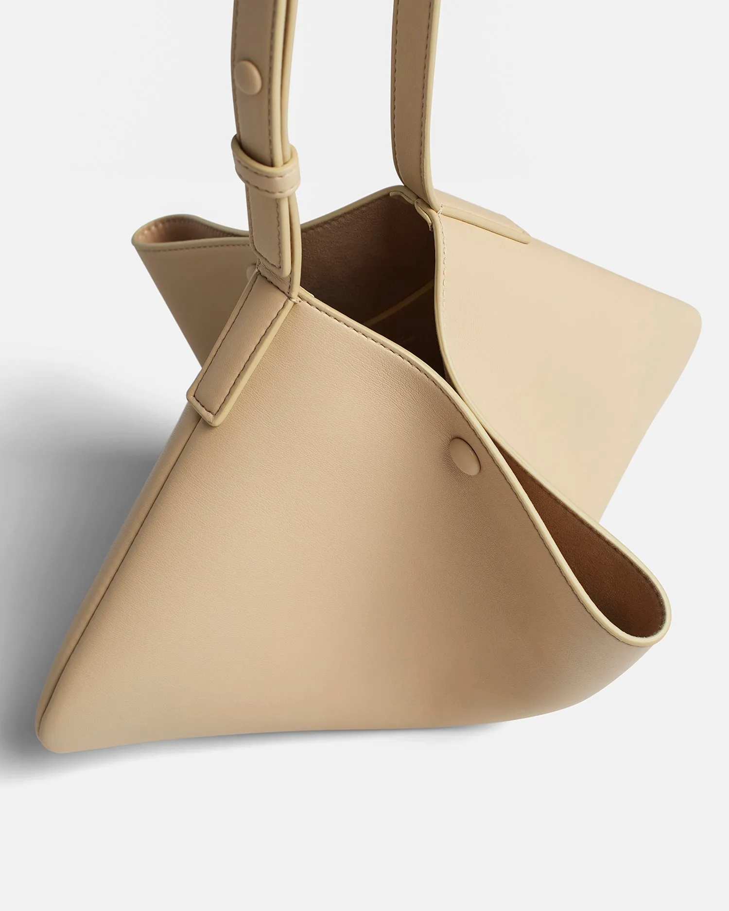 The Square Bag - Alt-Nappa Bag - Almond