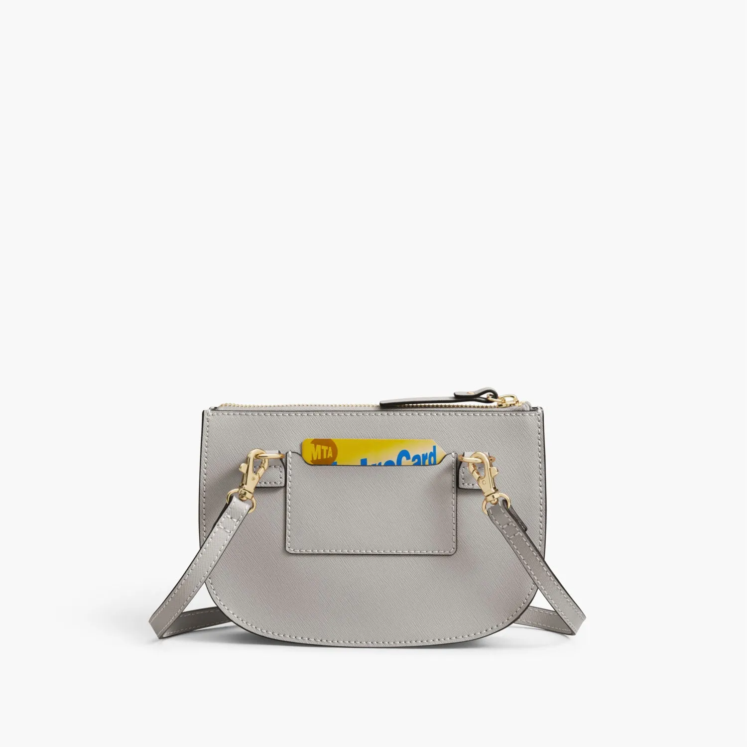 The Waverley 2 - Saffiano Leather - Light Grey / Gold / Grey
