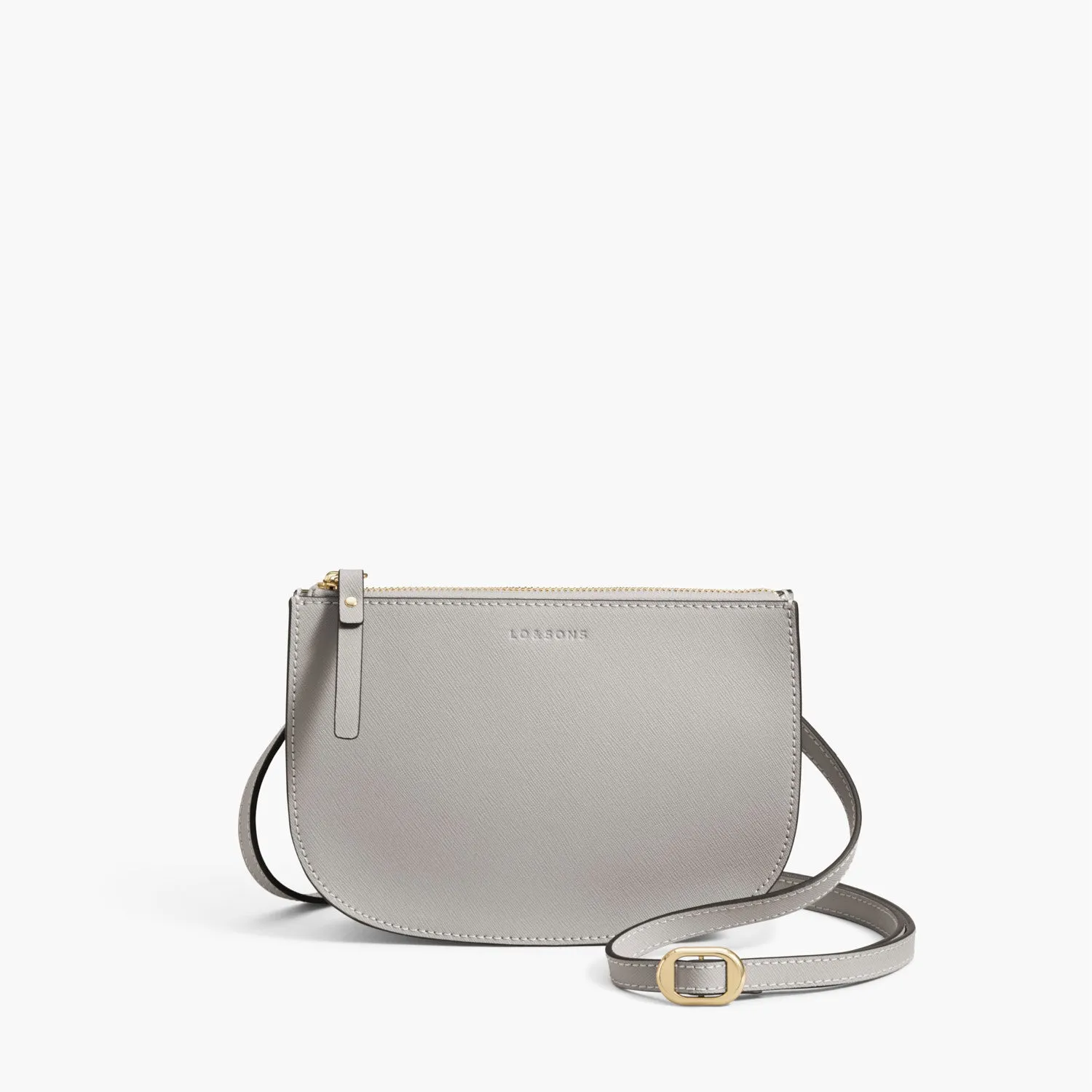 The Waverley 2 - Saffiano Leather - Light Grey / Gold / Grey
