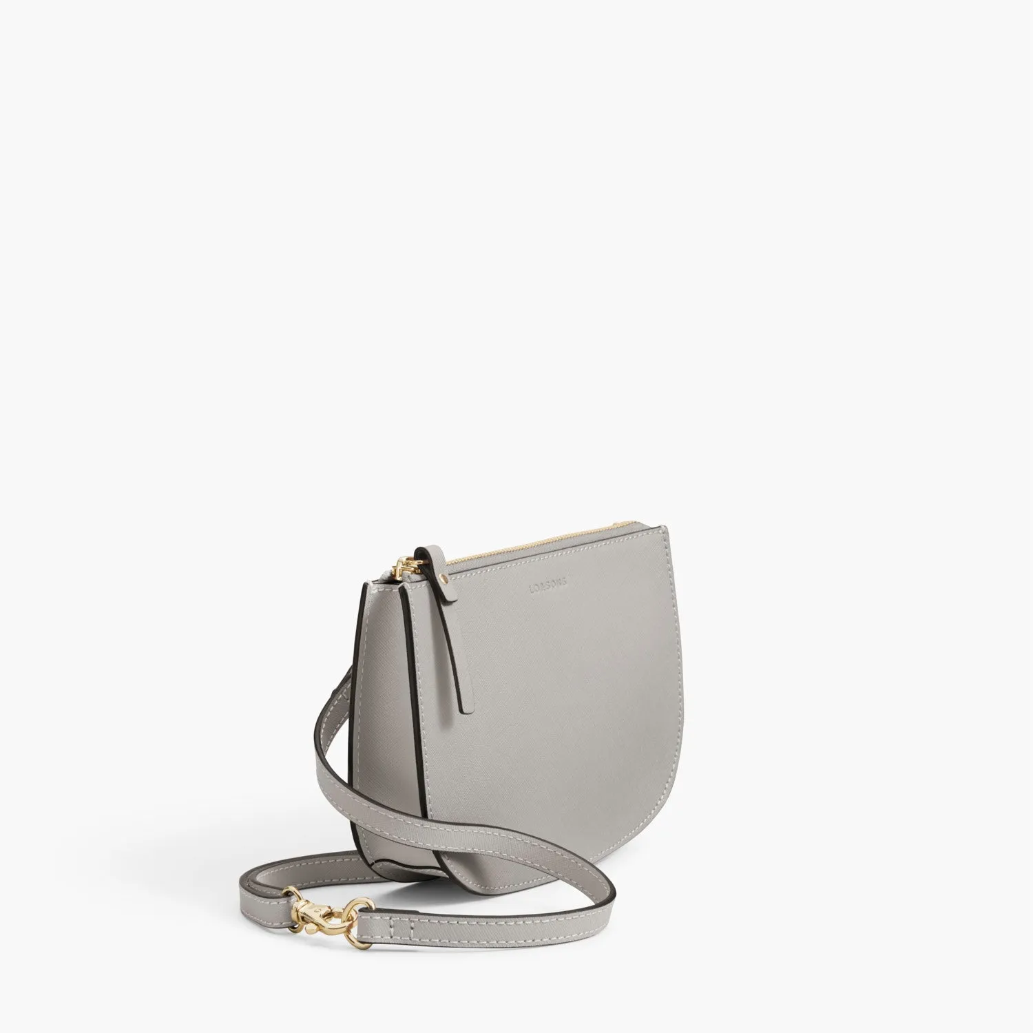 The Waverley 2 - Saffiano Leather - Light Grey / Gold / Grey