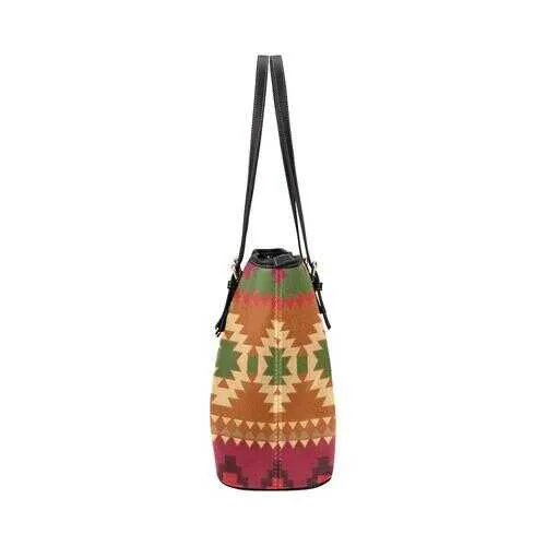 Tote Bags, Brown Geometric Style Bag