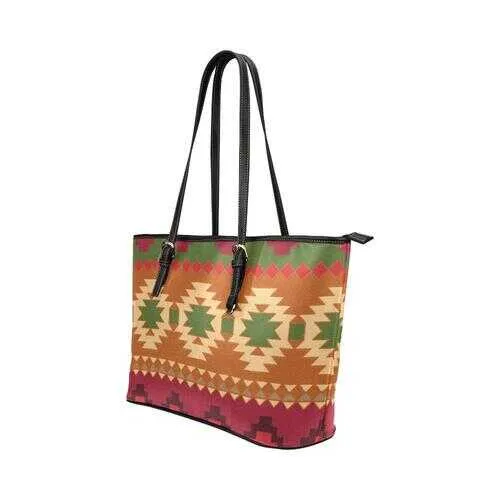 Tote Bags, Brown Geometric Style Bag