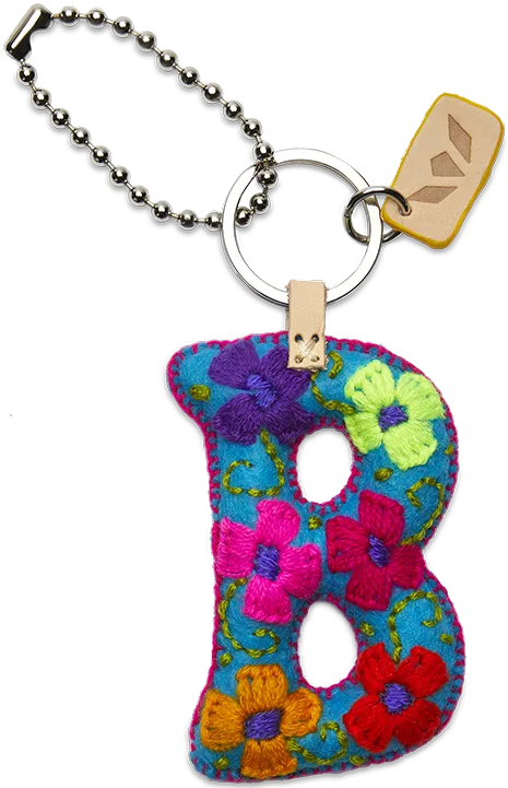TURQUOISE FELT ALPHABET CHARMS
