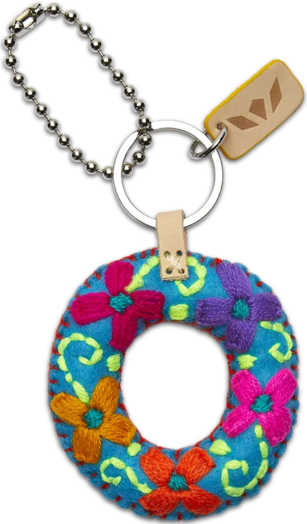 TURQUOISE FELT ALPHABET CHARMS