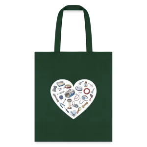 Veterinary Heart Cotton Tote Bag