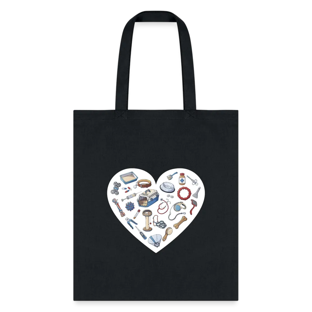 Veterinary Heart Cotton Tote Bag