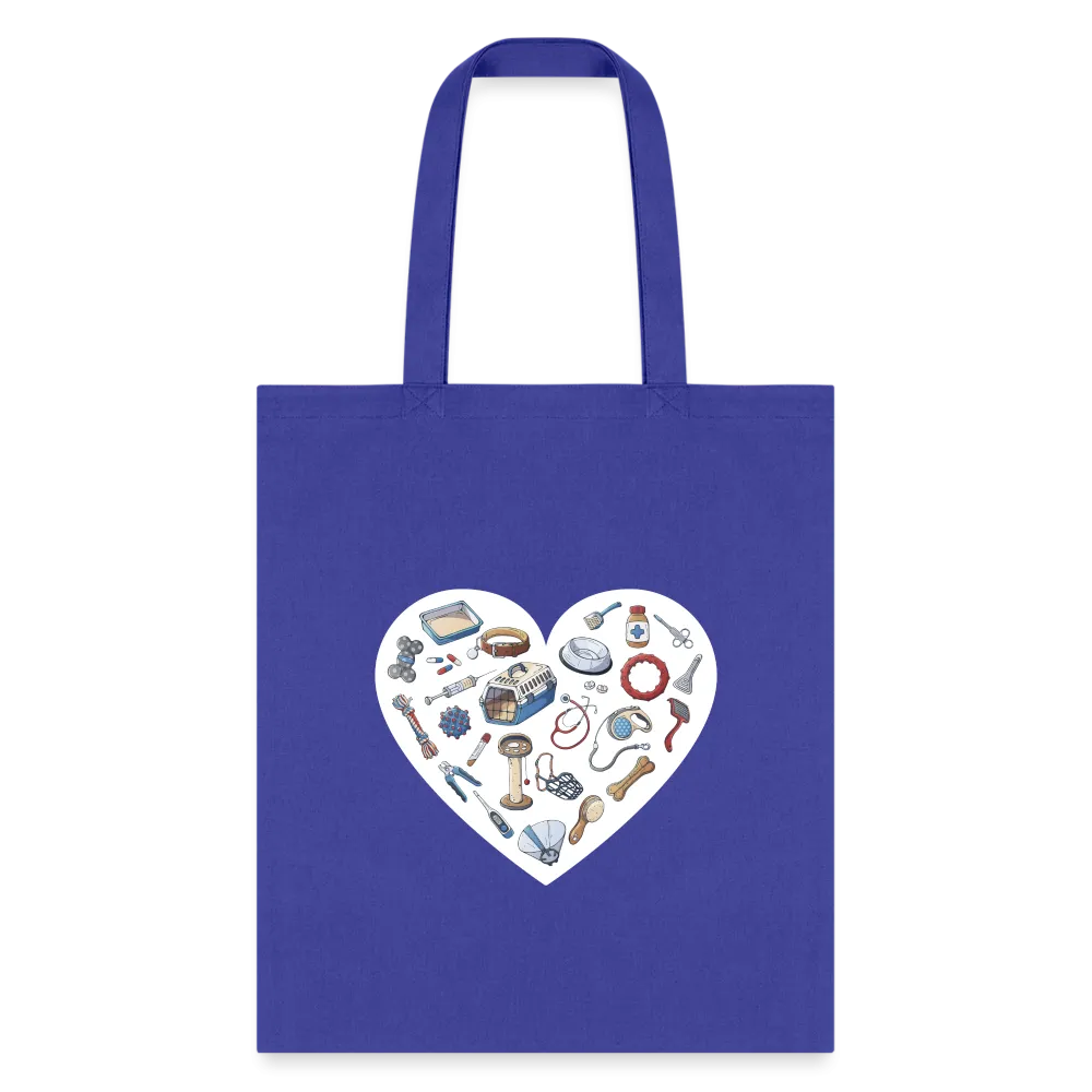 Veterinary Heart Cotton Tote Bag