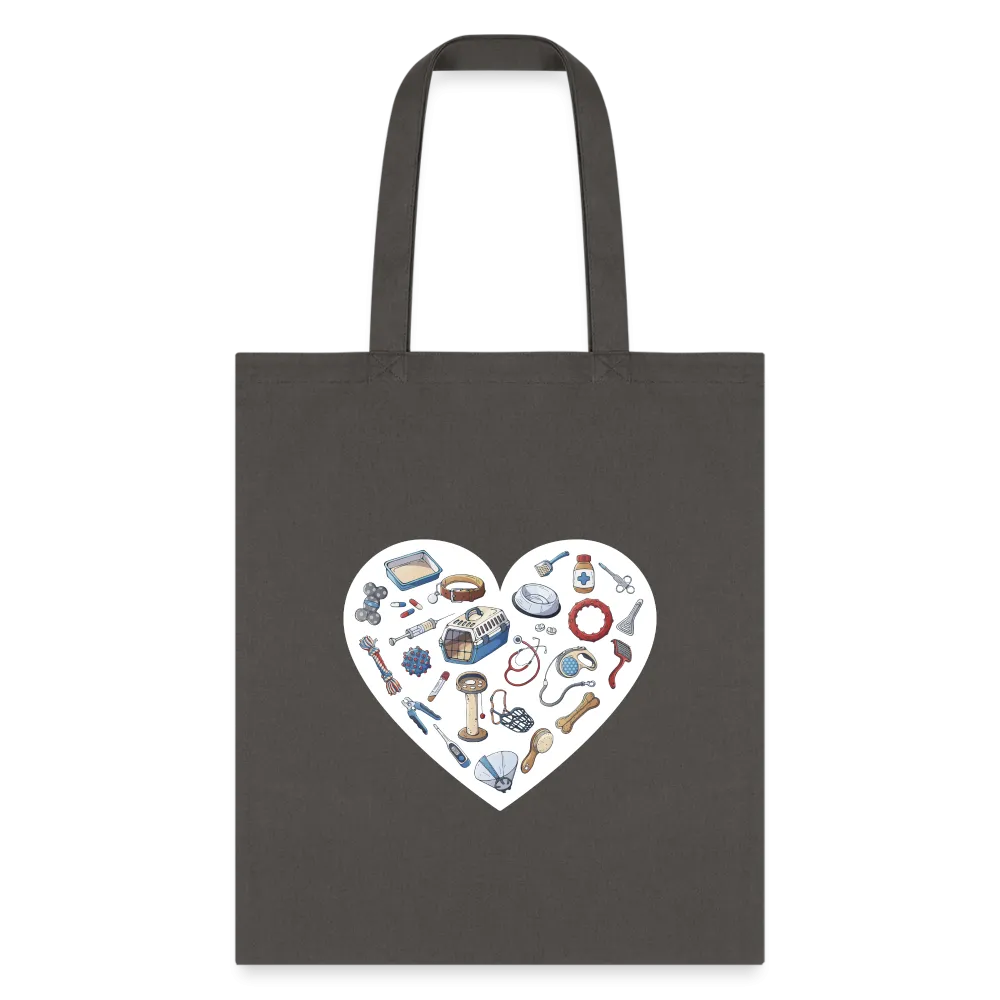 Veterinary Heart Cotton Tote Bag