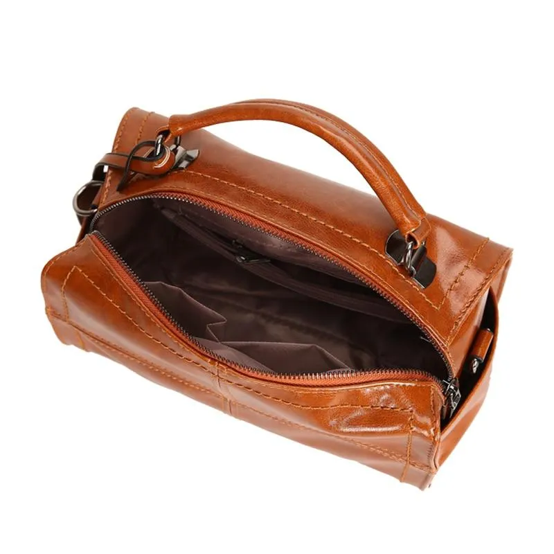 Vintage Glossy Shoulder Bag