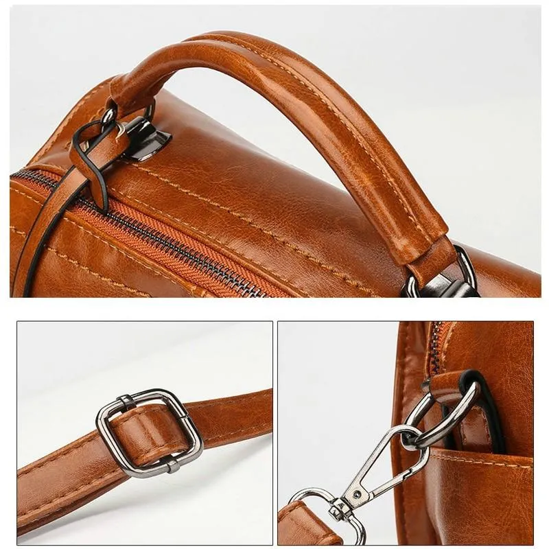 Vintage Glossy Shoulder Bag