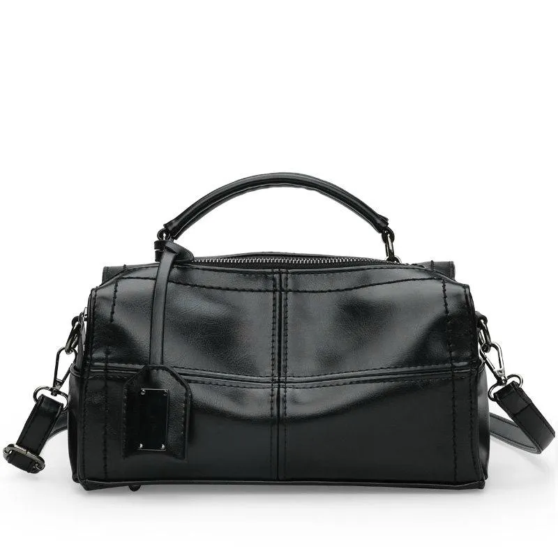 Vintage Glossy Shoulder Bag