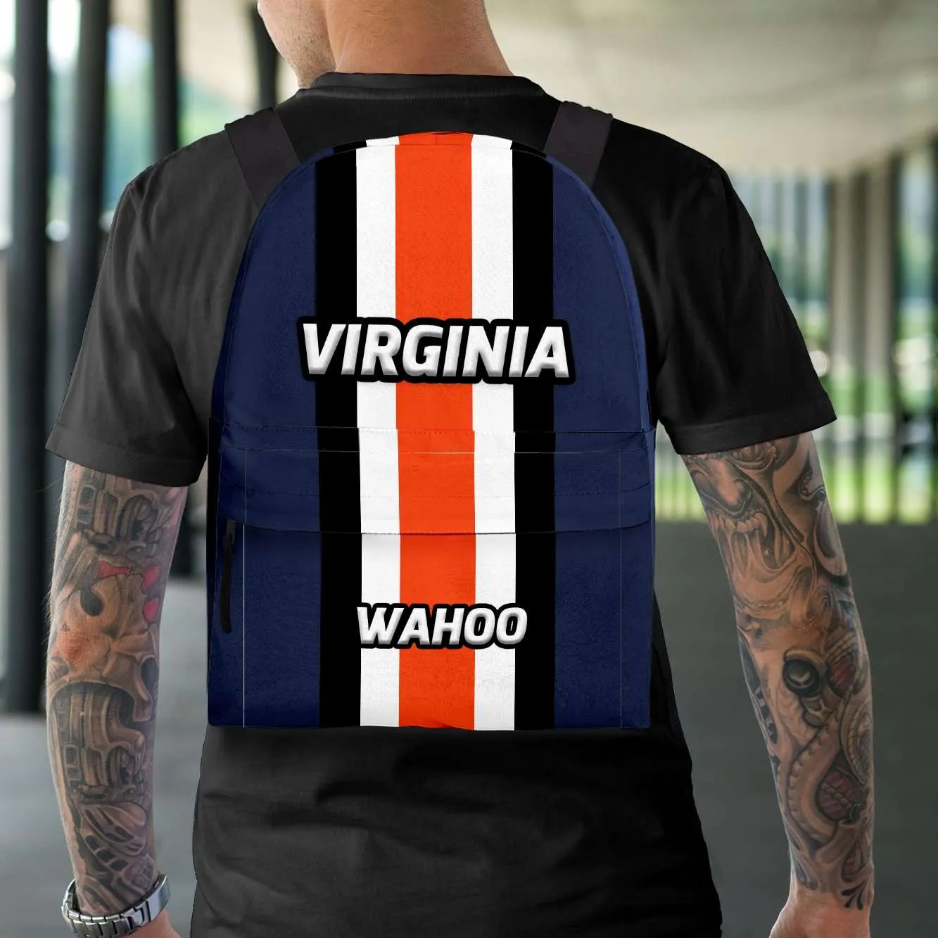 Wahoo Virginia Cavaliers Basketball Fans Backpack