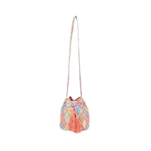 Wholesale Crossbody Bohemian Canvas Printed Bucket Bag