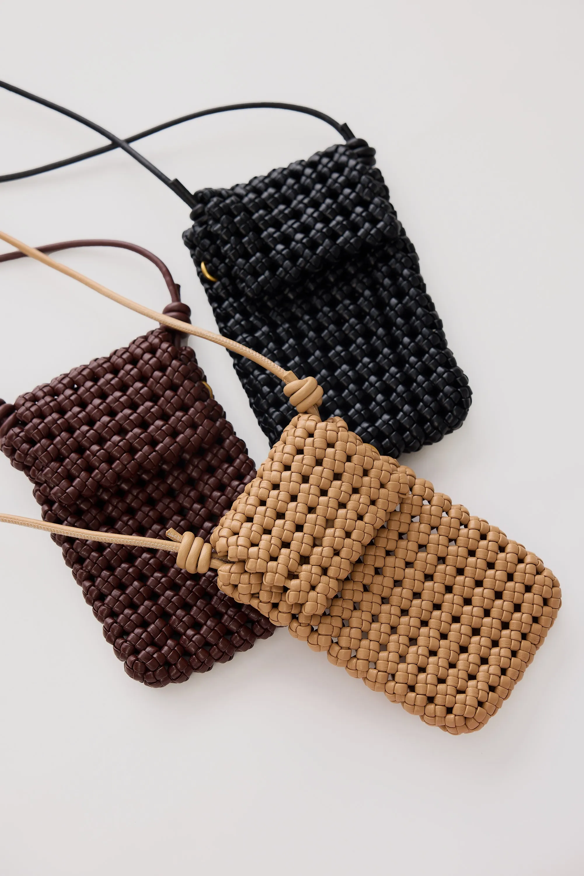 Woven Crossbody Bag - Chocolate