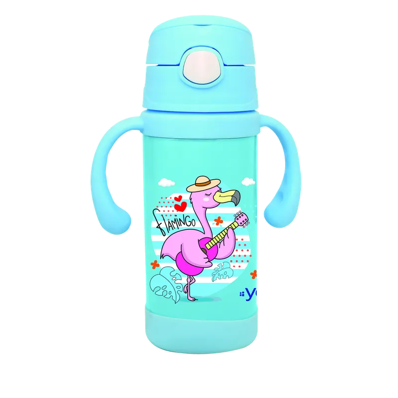 Youp Thermosteel insulated blue color kids sipper and feeding bottle EUDORA- 220 ml