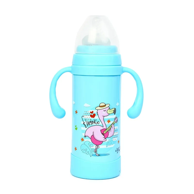 Youp Thermosteel insulated blue color kids sipper and feeding bottle EUDORA- 220 ml