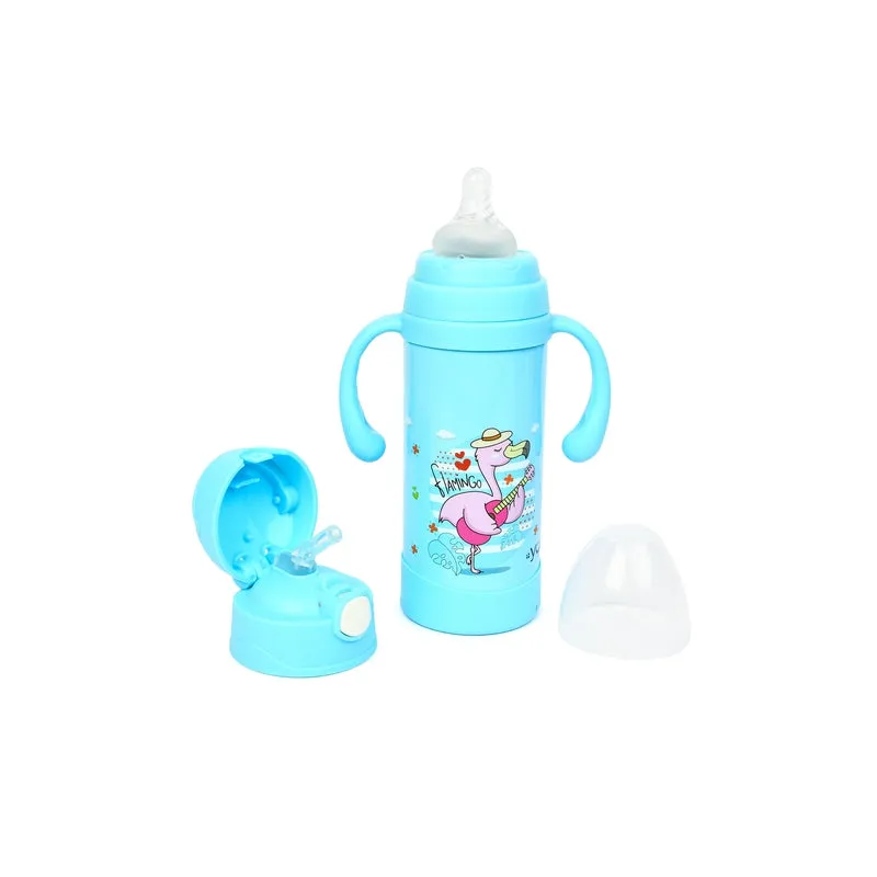 Youp Thermosteel insulated blue color kids sipper and feeding bottle EUDORA- 220 ml